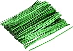 MECCANIXITY 750 Pcs 6" 15cm Foil Twist Ties, Black | Metallic Plastic, Closure Tie for Tying Bread, Candy, Cookies, Gift Bags Arts