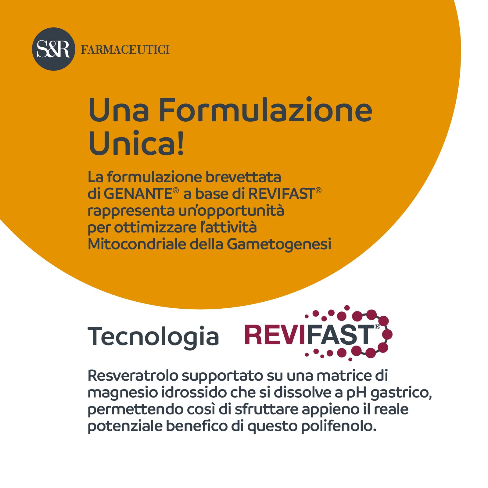 S&R Farmaceutici | Genante 90 - Integratore alimentare specifico per la Fertilità, per la Donna e l'Uomo. Formula Brevettata con Revifast - 90 compresse da 500 mg
