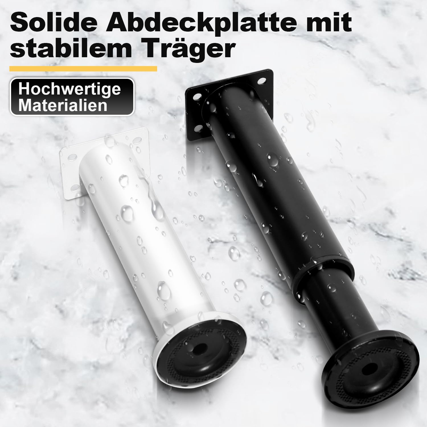 8 sztuk regulowanych nóżek 12-18 cm białe nogi szafki metalowe