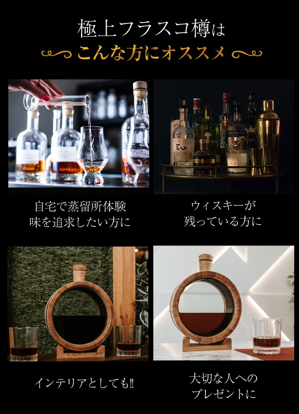 Amazon.co.jp: TARU HOLIC 熟成フラスコ樽 (オプションなし, 1.2L