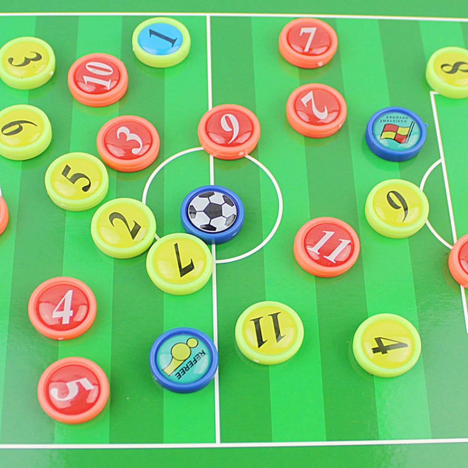 Fußball-Trainer-klemmbrett Fußball-aufstellungstafel, mit Reißverschluss, Fußball-Trainingshilfe mit Spielermarkern, Stift, Radiergummi, Papier