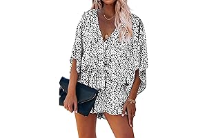 Women's Floral Print Shorts Dress Romper