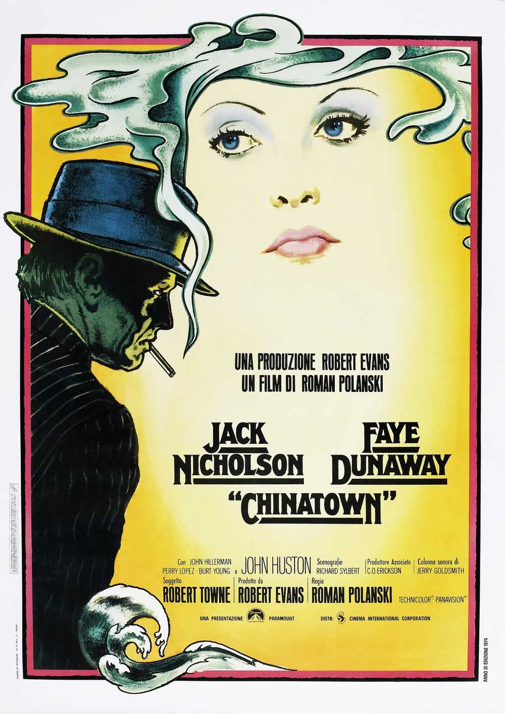 Omg Printing Chinatown Jack Nicholson Poster/Print/Picture Satin Photo Paper - A4-210Mm X 297Mm