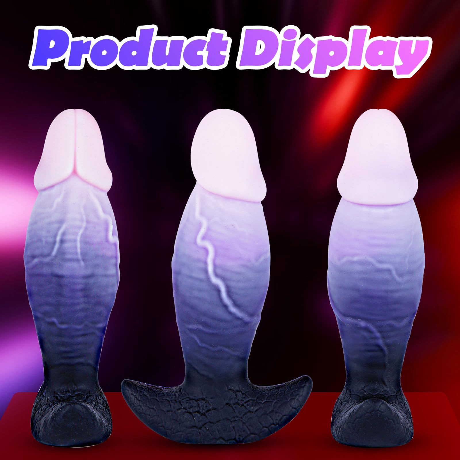 7" Soft Silicone Realistic Large Thick Dildo Butt Plug, Wearable Fantasy onster XL Anal Plug for Advanced, Realistic Thick Anal Trainer, Lifelike Glans Monster Horse Dildo Sex Toys for Men Women