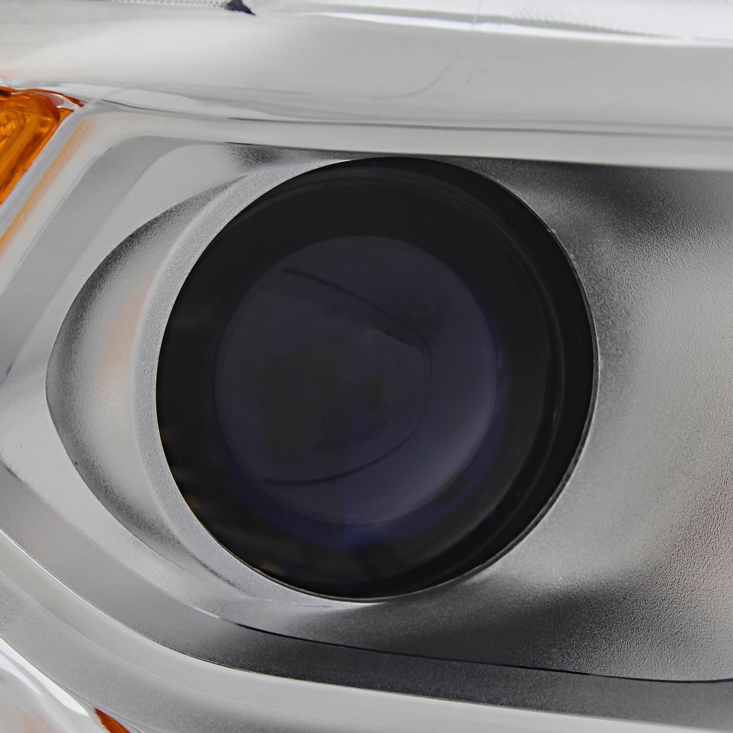 AKKON - Fit 2014 2015 2016 2017 Dodge Durango [Halogen Type] Non-DRL Models OE Style Projector Headlight Passenger Right Chrome