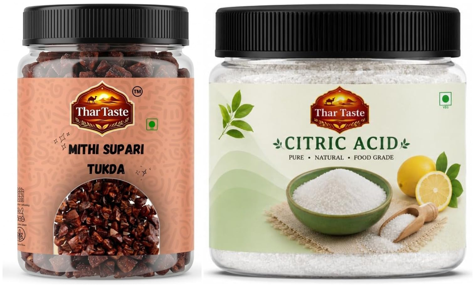 Thar Taste Mithi Supari Tukda 100g + Citric Acid 100g | Combo of 2-image-38
