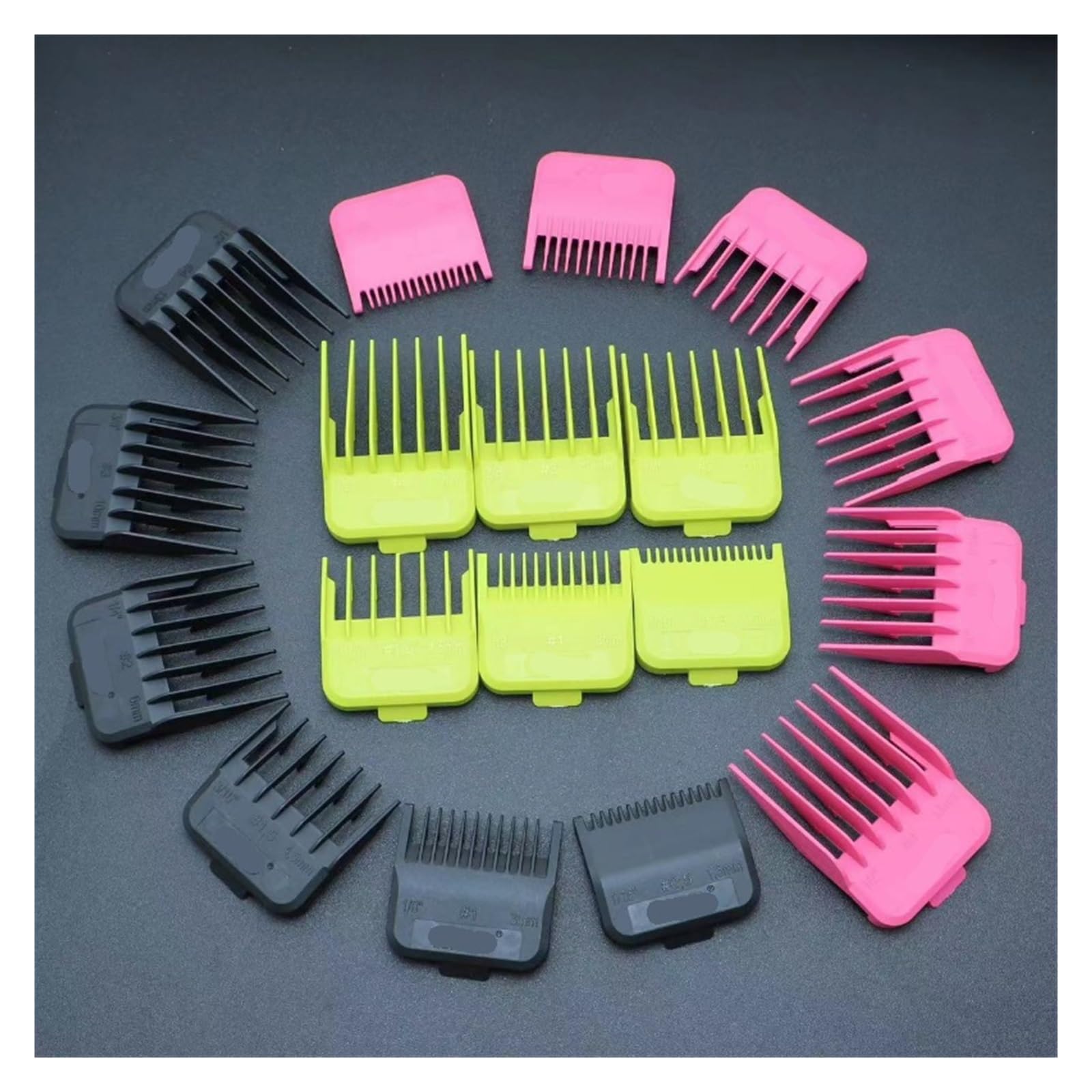Peine Guía De Corte Profesional, Compatible Con MRD, Compatible Con Wahl, Con Diseño De Imán De Metal 1.5/3/4.5/6/10/13MM(Green)