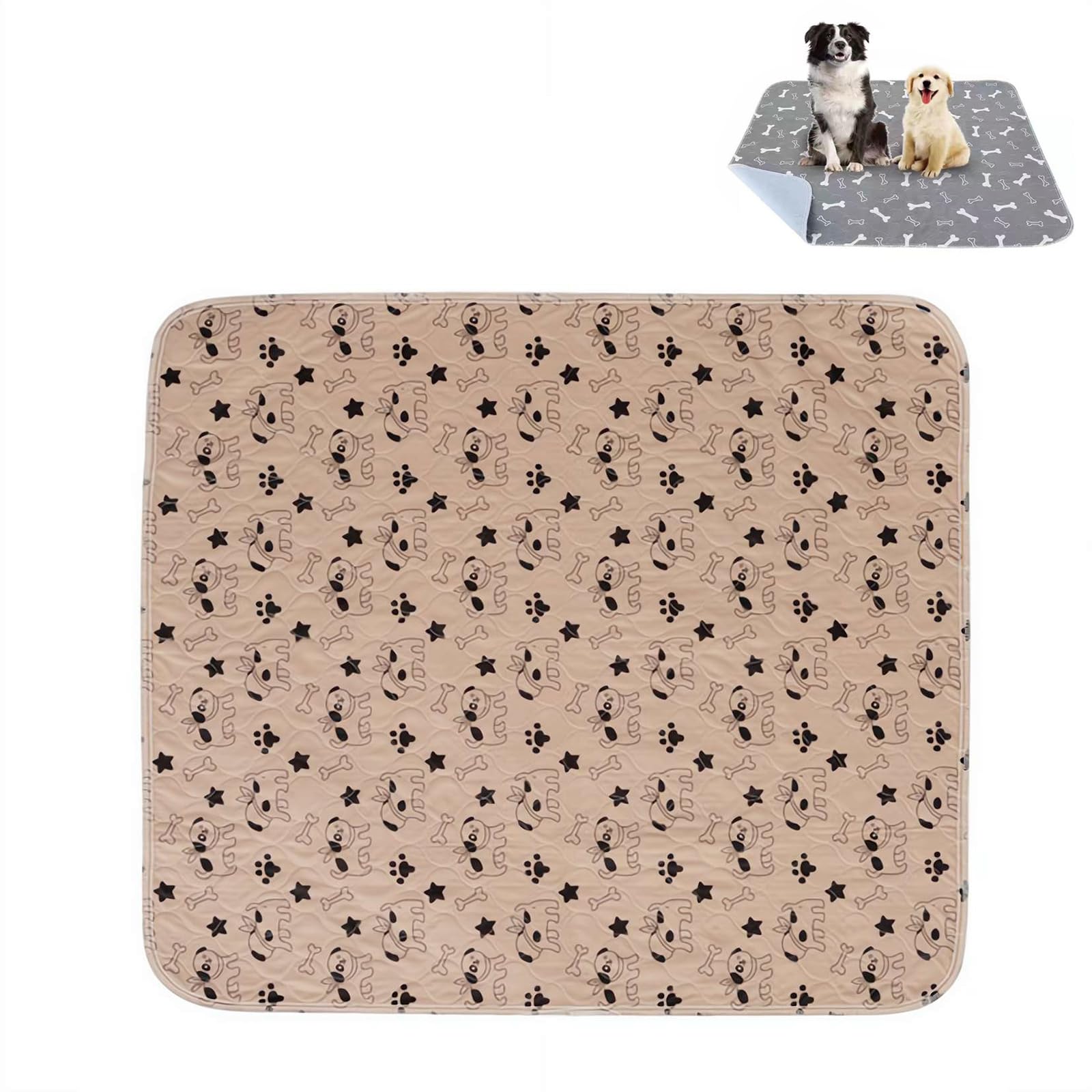 The Last Pee Pad You'll Get Pad, 2026 New Puppy Pads with Pheromones,Leak & Odor Proof Washable Potty Pads, Durable Chew-Resistant & Eco-Friendly Dog Mat (Brown puppy) โ image 1