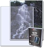 Vista 1 de BCW 8x10 Toploader Holder - 25 Count Rigid PVC, Non-Toxic, Crystal Clear Photocard Sleeves 8x10 Plastic Sleeves for Prints Hard Plastic Top