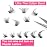 Natural Lashes Wispy Faux Mink Lashes Natural Look Cat Eye False Eyelashes Strip Lash 16mm Short Eyelashes Pack 14 Pairs