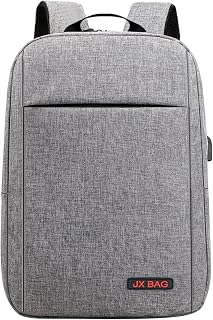 Tempaky Mochila para laptop de 16 polegadas, notebook, viagem de negócios, com porta de carregamento USB, alça larga, multifuncional, repelente à água, bolsa de computador estudantil, para faculdade, escritór