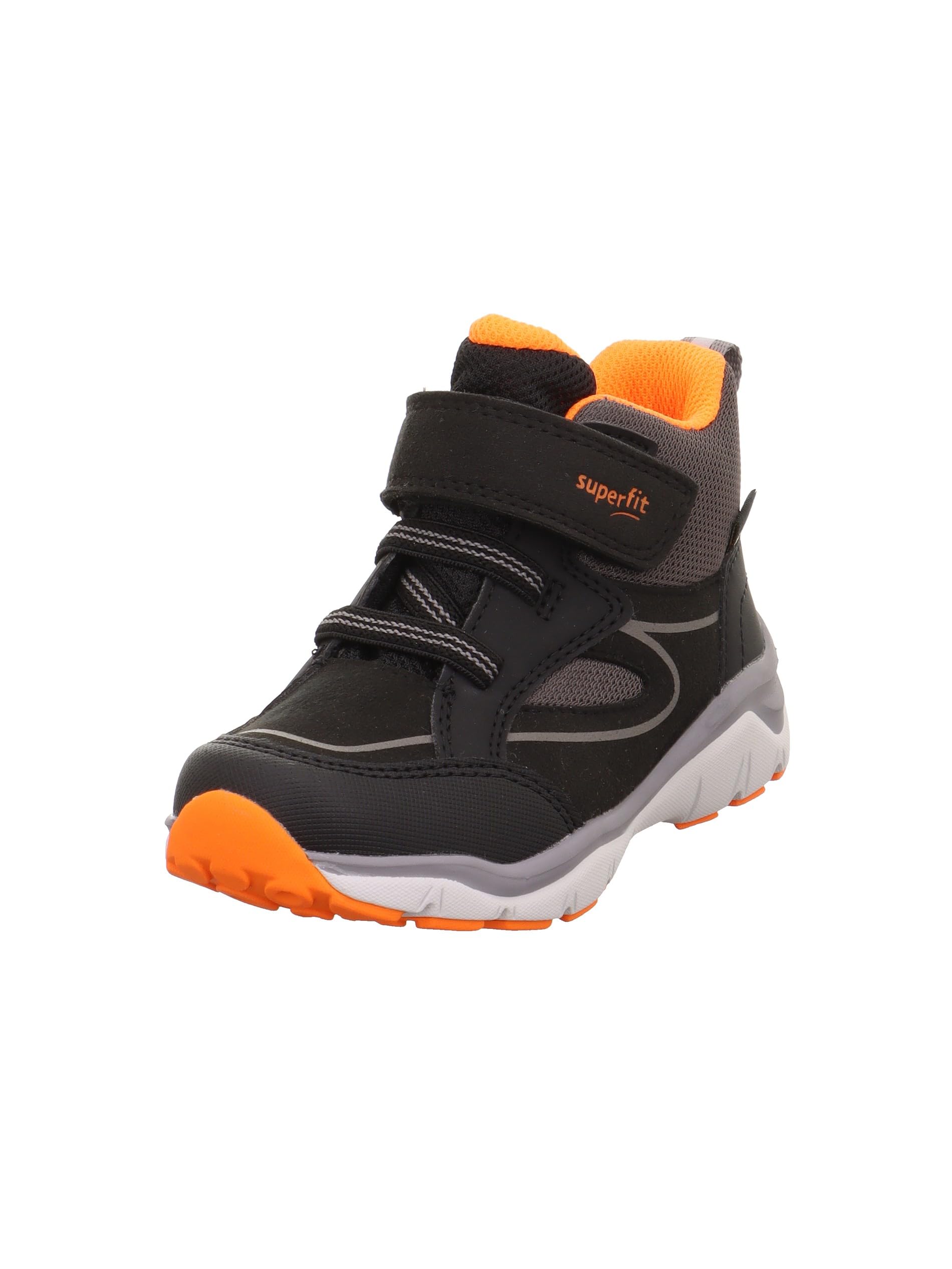 Superfit Boys SPORT5 Gore-Tex Sneaker, Schwarz/Orange 0000