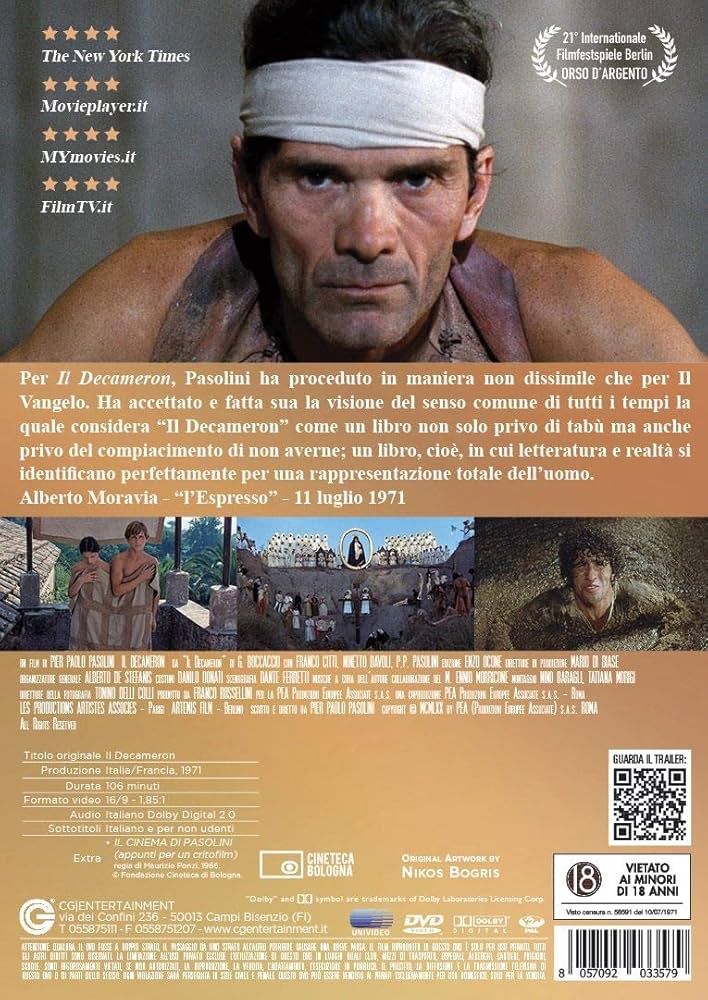 デカメロン IL DECAMERONE [DVD] Amazon.com: The Decameron (DVD) : Franco Citti, Pier Paolo