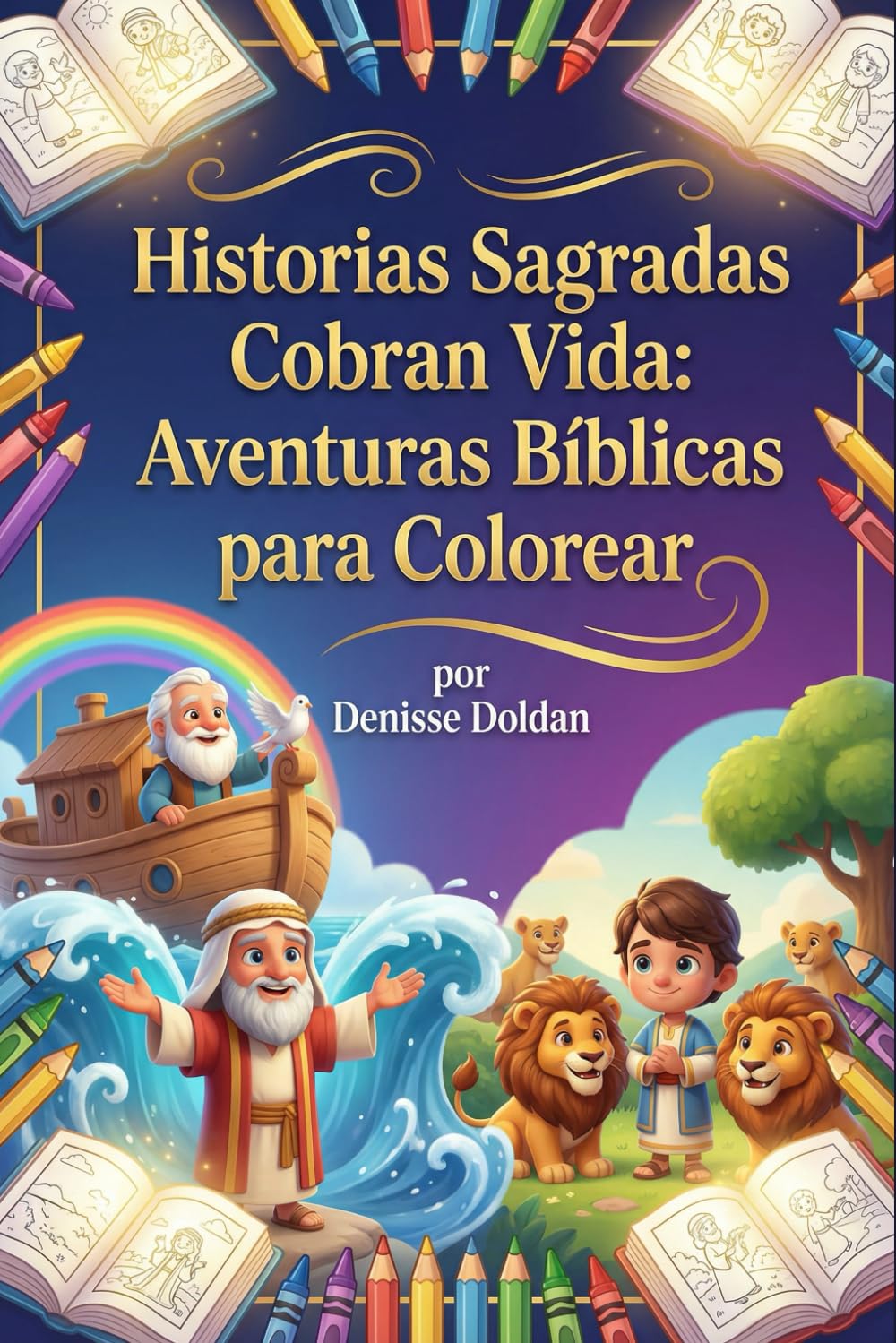 Historias Sagradas Cobran Vida: Aventuras Bíblicas para Colorear