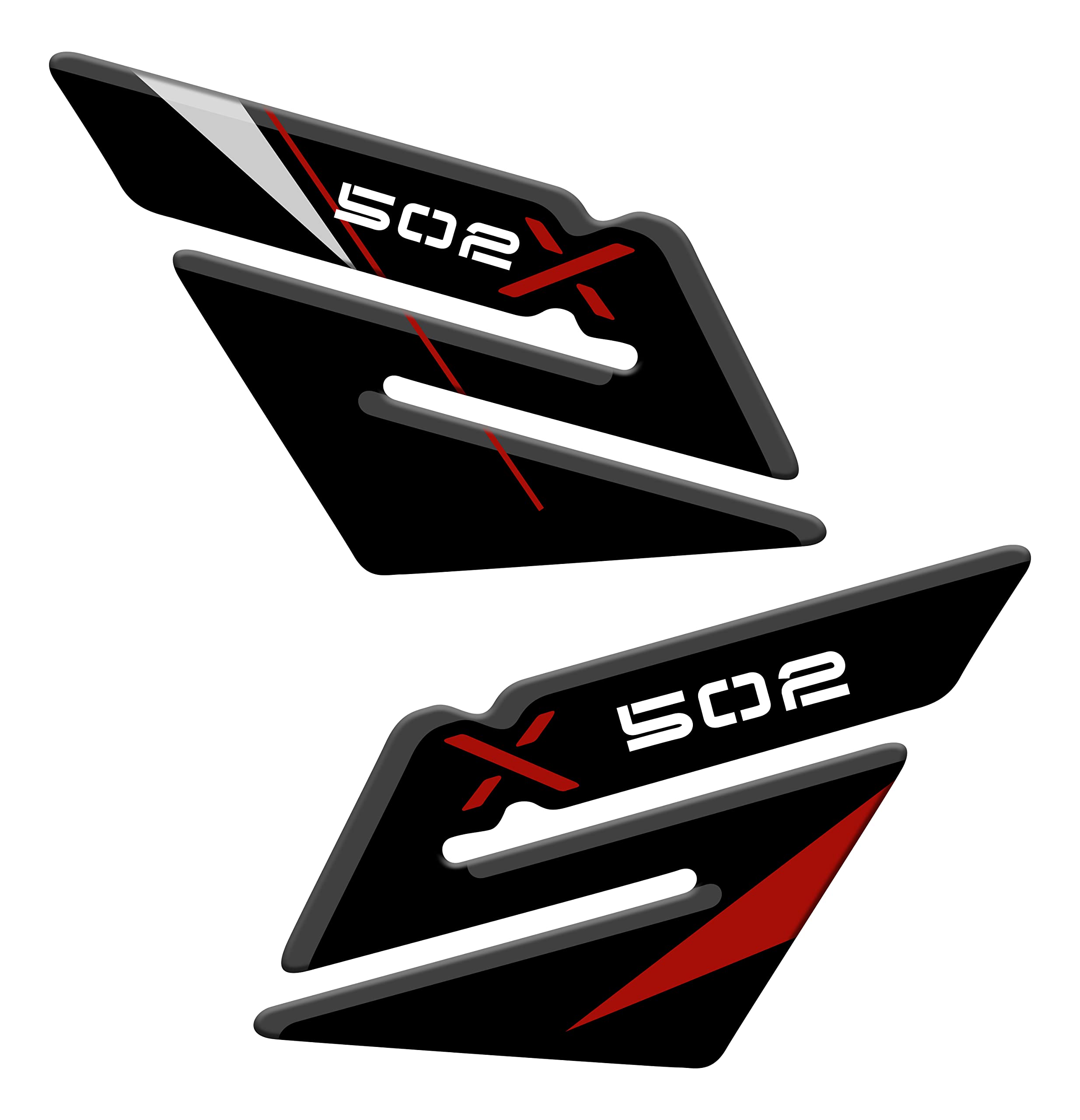 Adesivo Resinato 3D Per Serbatoio Moto BENELLI TRK 502 X - Protezioni Paramani Bianco