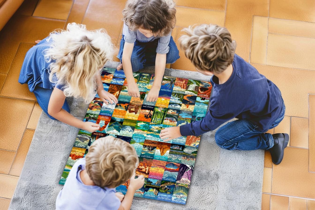Puzzle 1000 elementów dla dorosłych, park narodowy, puzzle z naturalnym krajobrazem, puzzle rodzinne dla dorosłych, puzzle, prezenty, park narodowy 1