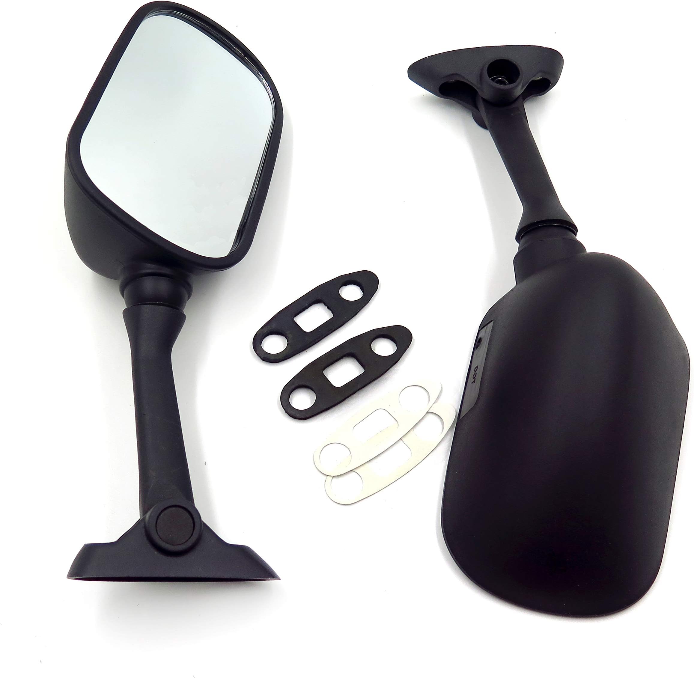 HTTMT MT071-BK Black Oem Replacement Racing Mirrors Compatible with 2001-2002 Suzuki GSXR 1000 2001-2003 Suzuki GSXR 600 2001-2003 Suzuki GSXR 750