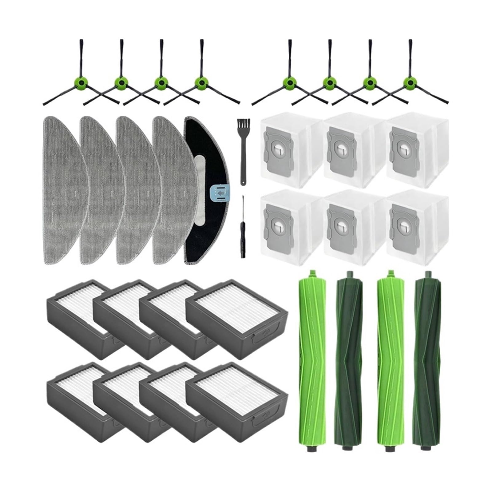 Brosses à rouleaux et filtres pour Roomba Combo J5+ améliorant l'aspiration des sols