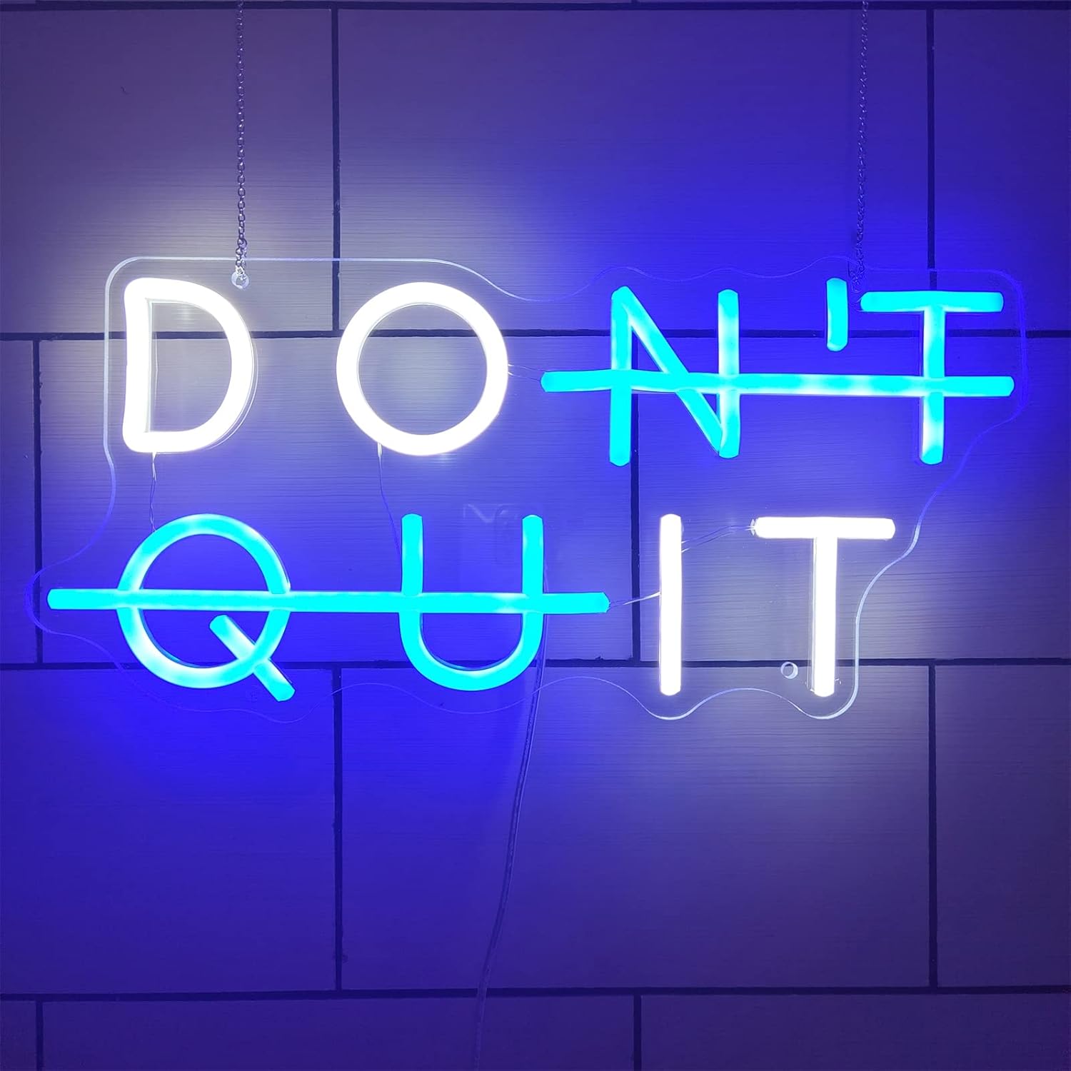 Don't Quit, Do It LED Neon Sign, Custom USB Powered Neon Lights with Switch, for Game Room Office Gym Wall Hanging Luminous Decoration,19.7x9.8inch/50x25cm