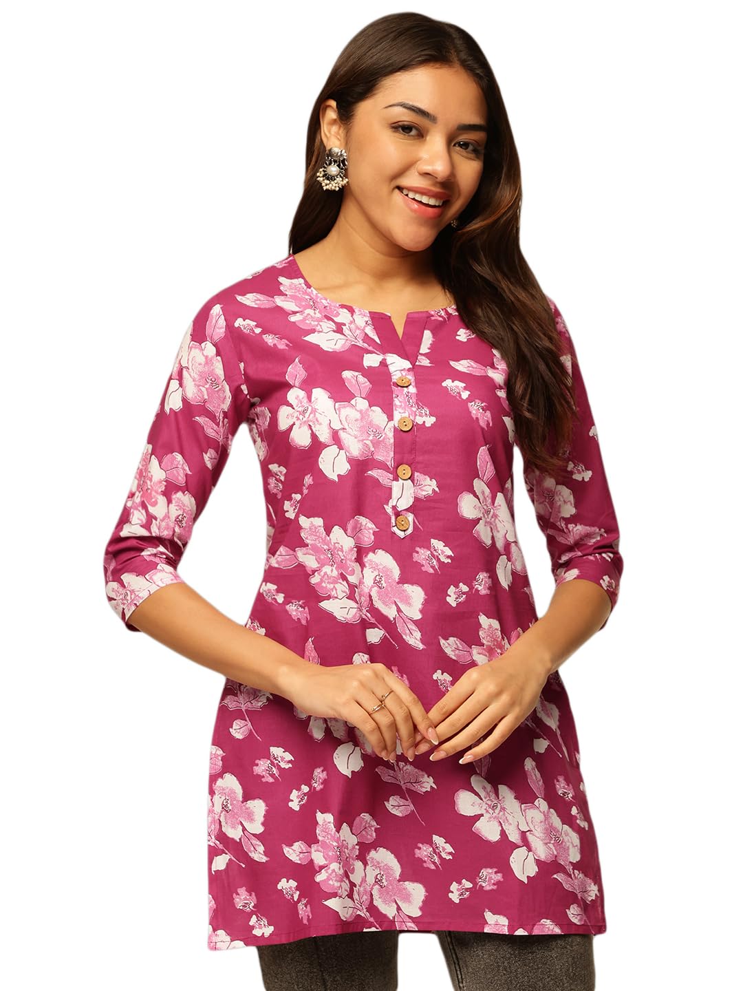 Janakdulari Fashion Women Cotton Floral Printed Top (JDC-373)-picture-12