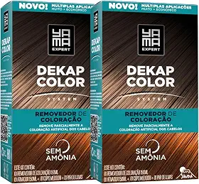Kit Yama 2 DekapColor Removedor De Coloração Capilar Cabelo Profissional Sem Amonia 300ml