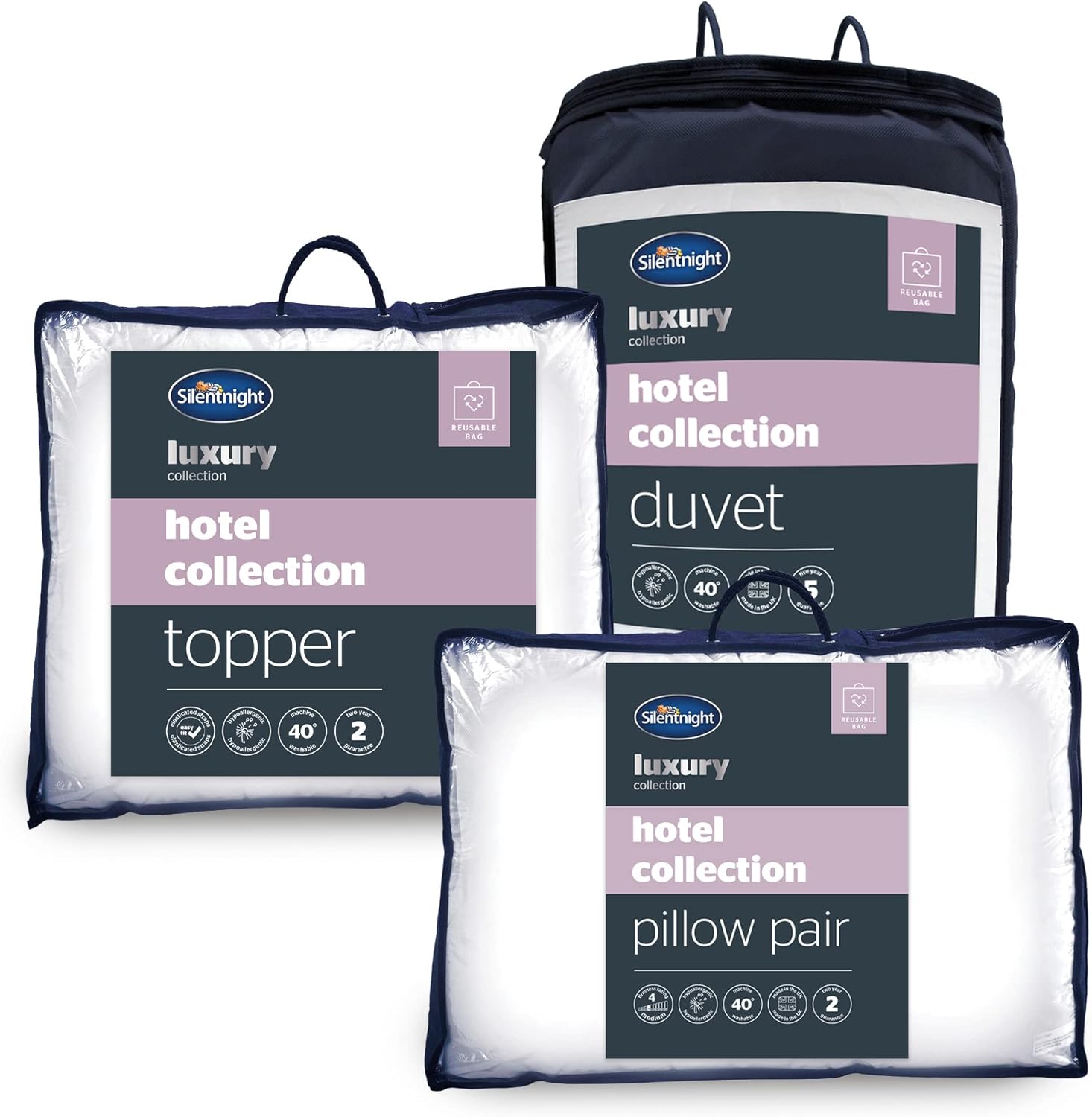 Silentnight Hotel Collection Complete Bed Set Luxury Hotel Quality