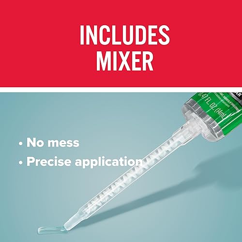 Miniatura 6 de J-B Weld InstantWeld paquete de 2 - Epoxi adhesivo transparente de configuración en 2 minutos, aplicación sin desorden con mezclador estático - 0.5