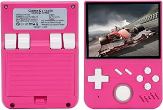 Zopsc Portable Retro Handheld Game Console, 3D Joysticks, Electronic Gaming Player Supports 60+ Emulators, 3.5" Screen, for for MD, for MAME, for CPS, for SMD (Roseate)
