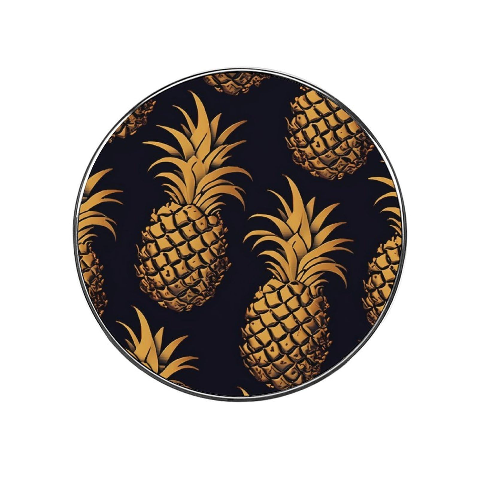 Fridge Magnets Waterproof Small Strong Magnets for Fridge Golden Pineapple Refrigerator Magnets Kitchen Accessories Cute Decorative Magnets for Whiteboard Locker Office Home Decor