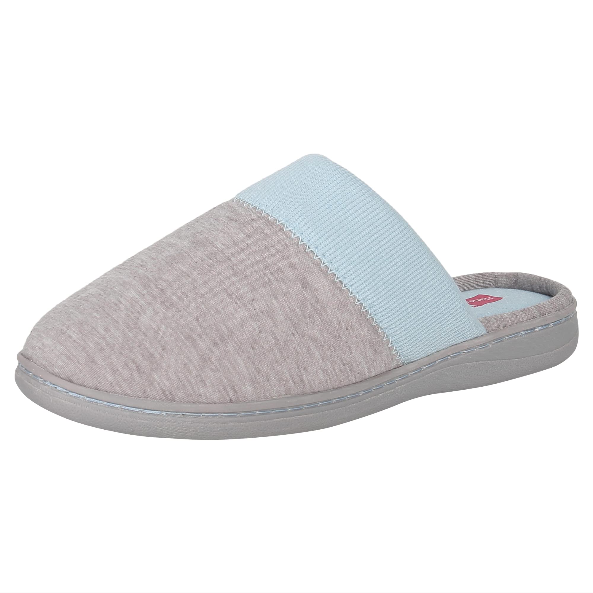 womens Comfort Cotton on Scuff With Memory Foam and Anti-skid Sole Slipper