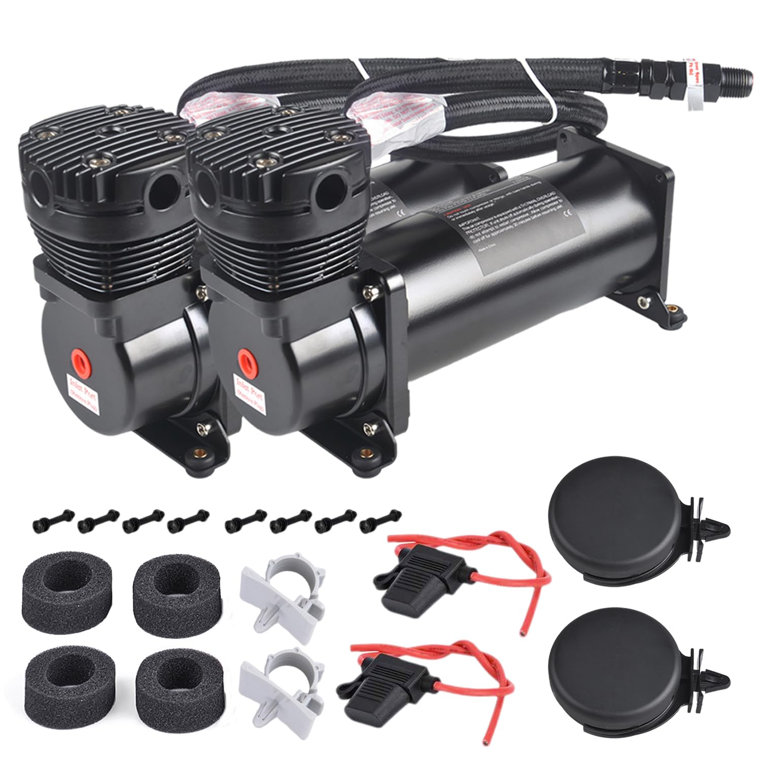 Amazon.com: CNRAQR 2PCS 200PSI Heavy Duty Air Train Horn/Air Ride