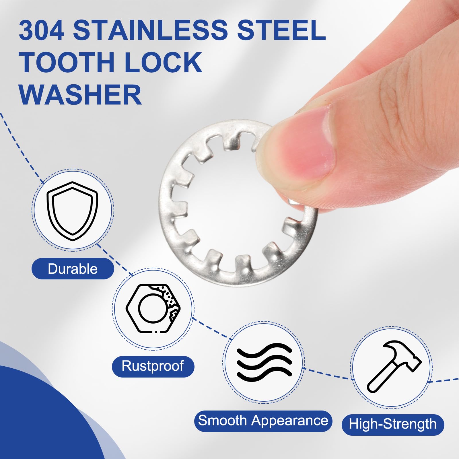 PATIKIL M18 Internal Tooth Lock Washers - Image 3