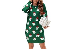 Ugly Christmas Sweaters for Women Cute Fuzzy Wintertime and Holiday Parties Knitted Pullover