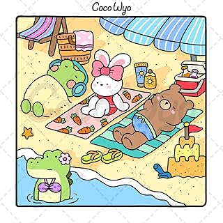 Cozy Friends: Coloring Book for Adults and Teens Featuring Super Cute Animal Characters - Preview 3