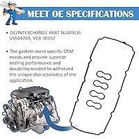 Vista 5 de Donepart Junta de tapa de válvula VS50476R para Commander Grand Cherokee Dodge Charger Durango Magnum Ram Chrysler Aspen 5.7L 6.1L 2003-2009