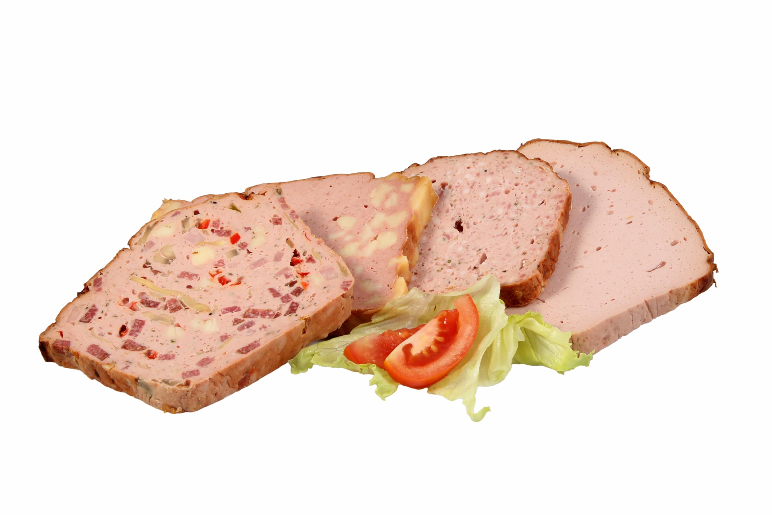 Landmetzgerei Schiessl's » Leberkäsauswahl klein « 800g | Im Set: Bayerischer Leberkäse, Altbayerischer Leberkäse, Käseleberkäse, Pizzaleberkäse