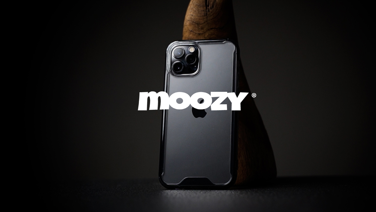 Moozy Xframe Custodia Ibrida Per IPhone 13 - Trasparente Con Bordo Nero, Antiurto, Compatibile Ricarica Wireless, Paraurti In TPU