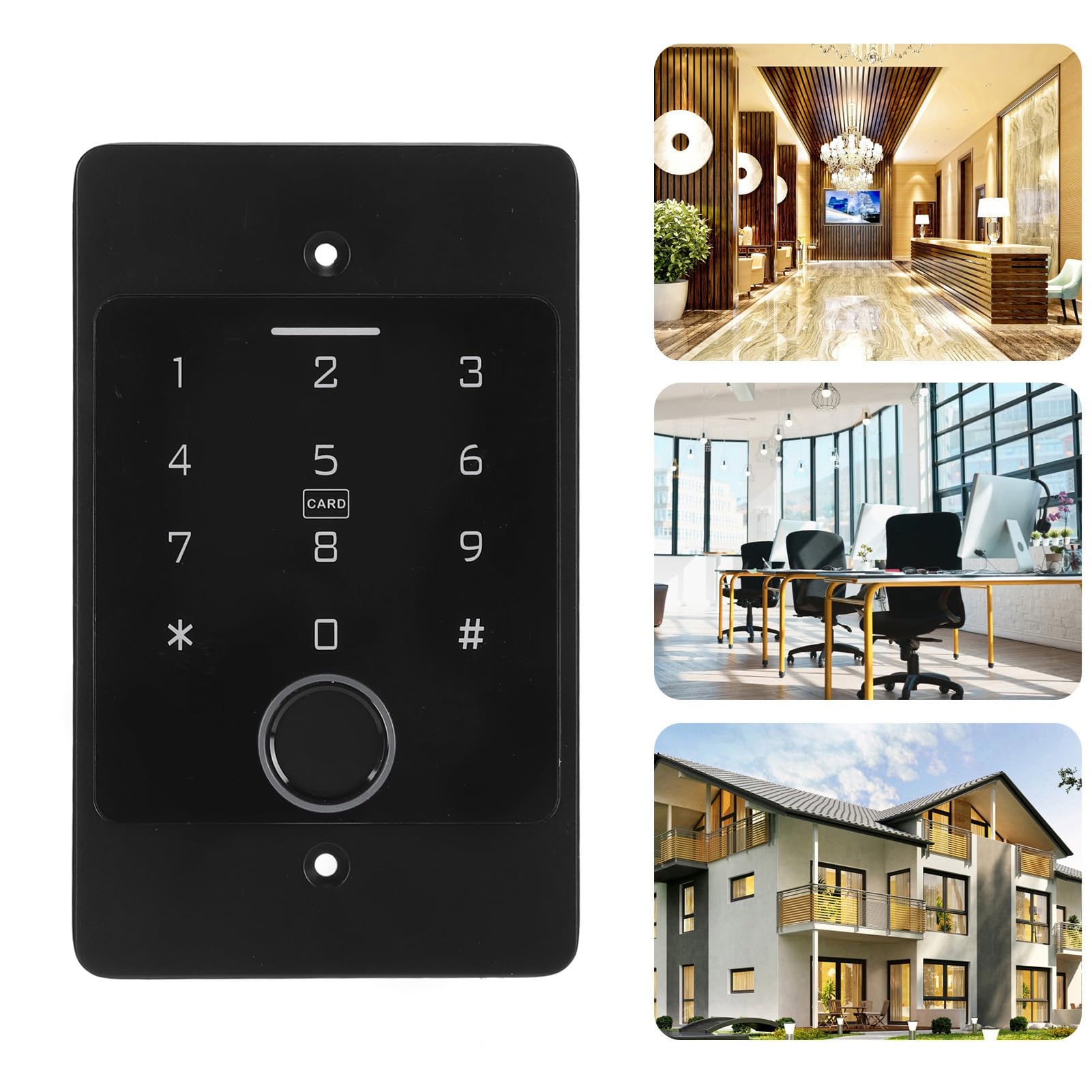 Generic Controllo Accessi WiFi Tastiera Impermeabile per Impronte Digitali Telecomando per Garage Domestico Ufficio DC12-24V, Controller di Accesso Porta Robusto e Durevole per Uso Residenziale e