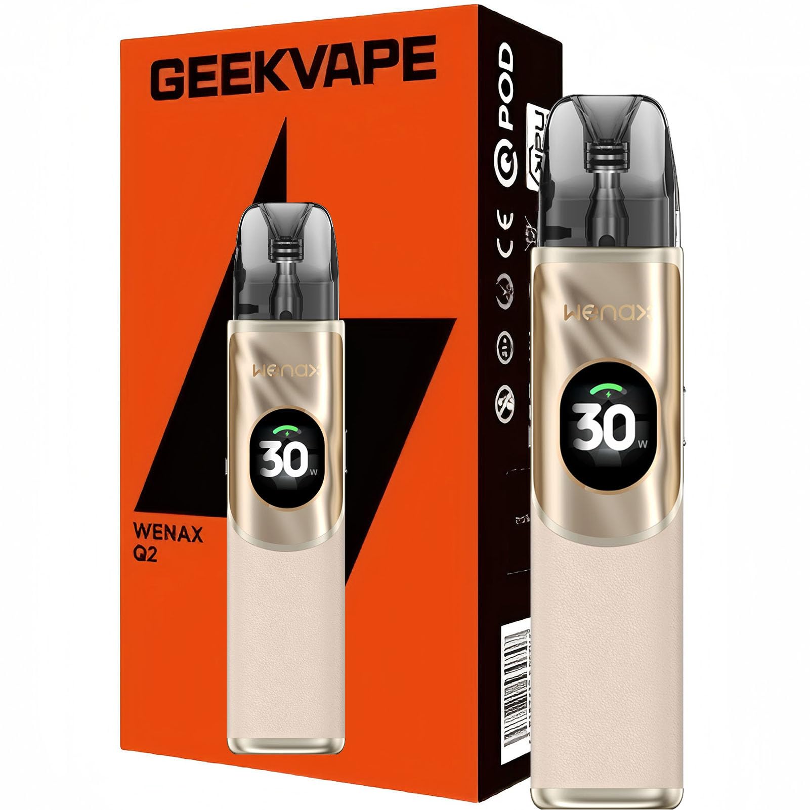 Kit cigarette électronique GeekVape Wenax Q2 finition Sunset Dune