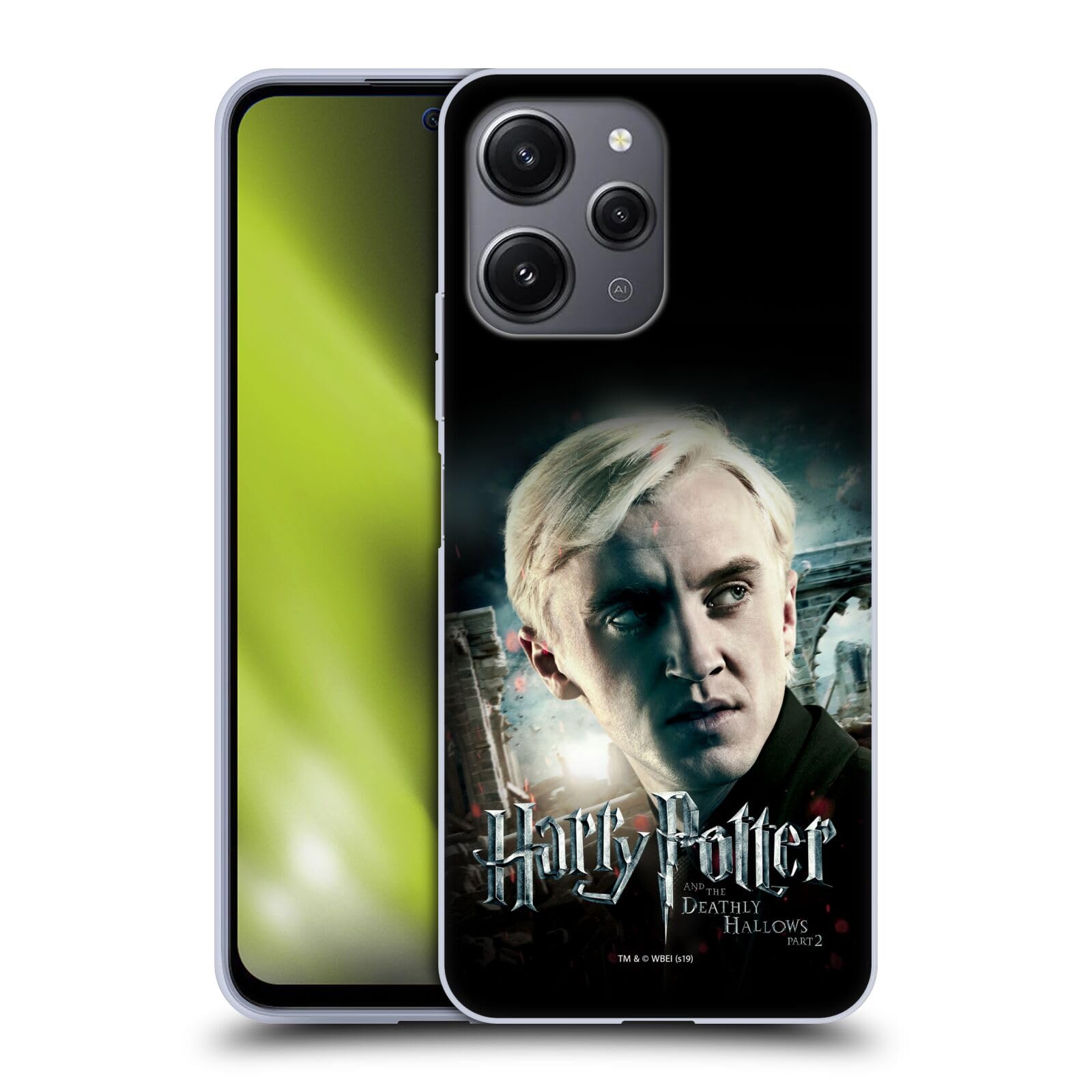 Head Case DesignsOfficially Licensed Harry Potter Draco Malfoy Deathly Hallows VIII Soft Gel Case Compatible With Xiaomi Redmi 12