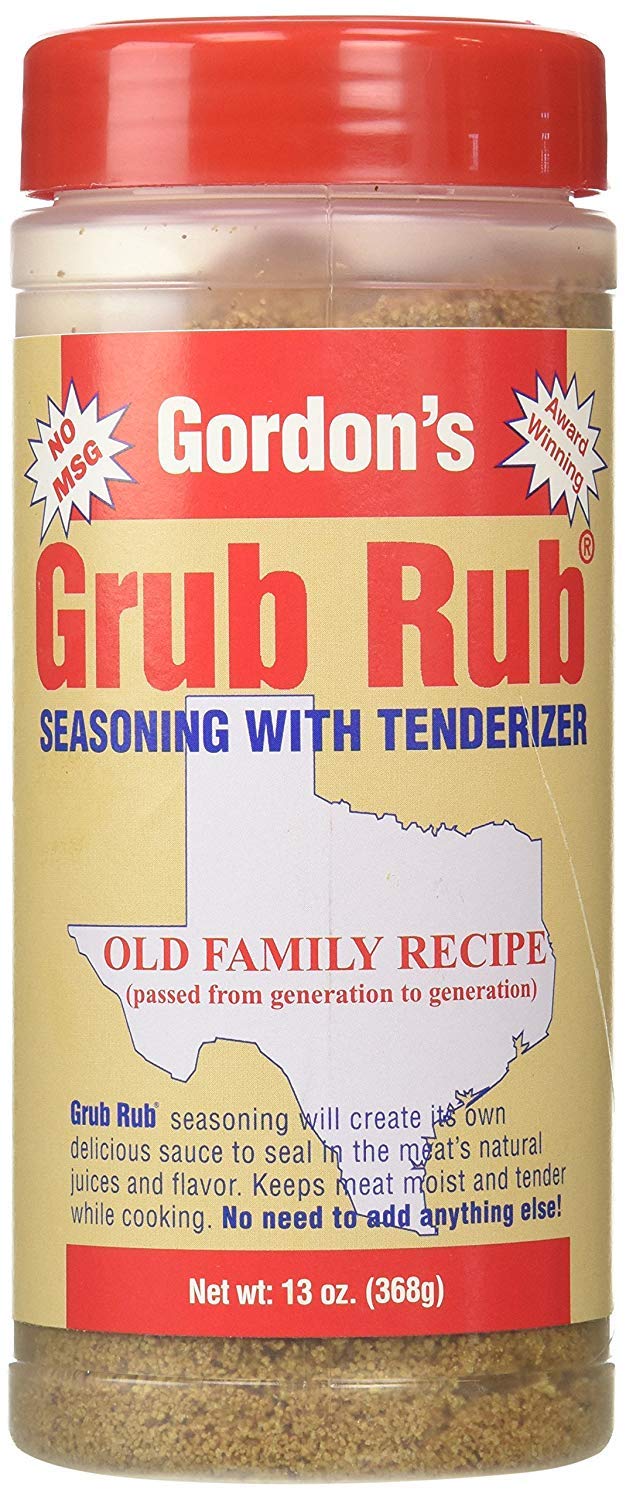 Grub Rub BBQ Blend – Award-Winning Seasoning Family Recipe For Smoking & Grilling Moist, Tender, Juicy Meats - Pork, Steak, Brisket, Seafood, Veggies & More 13 Ounce (Pack of 1)