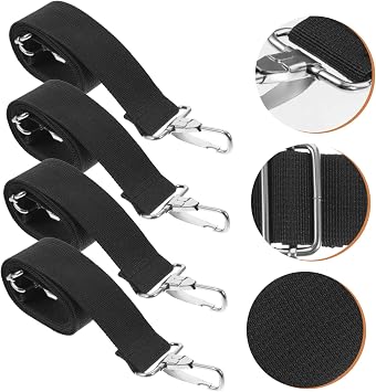 4Pcs Adjustable Snare Drum Shoulder Strap Replacement for Military Drum