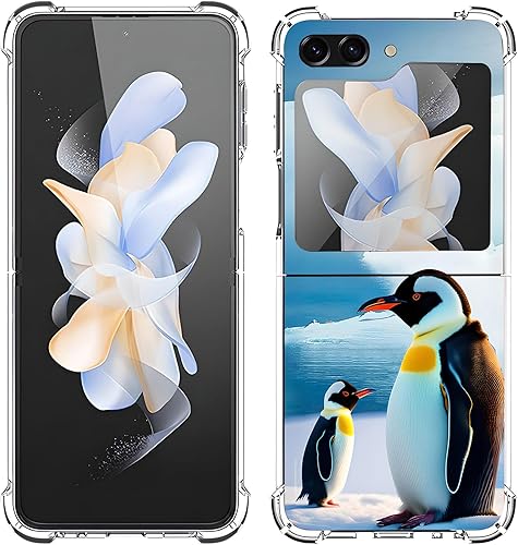 Miniatura 42 de Funda para Galaxy Z Flip 5, bonita funda protectora contra caídas de gato blanco y naranja, a prueba de golpes, carcasa protectora de cuerpo Lindo