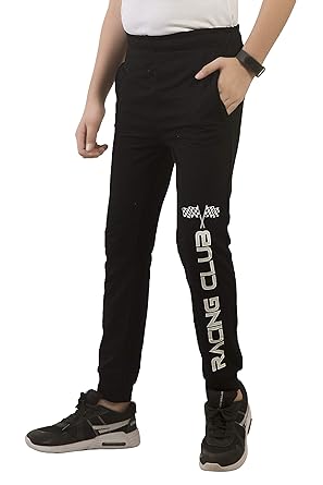 Rhythm Boys Slim Fit Jogger Track Pants, Black