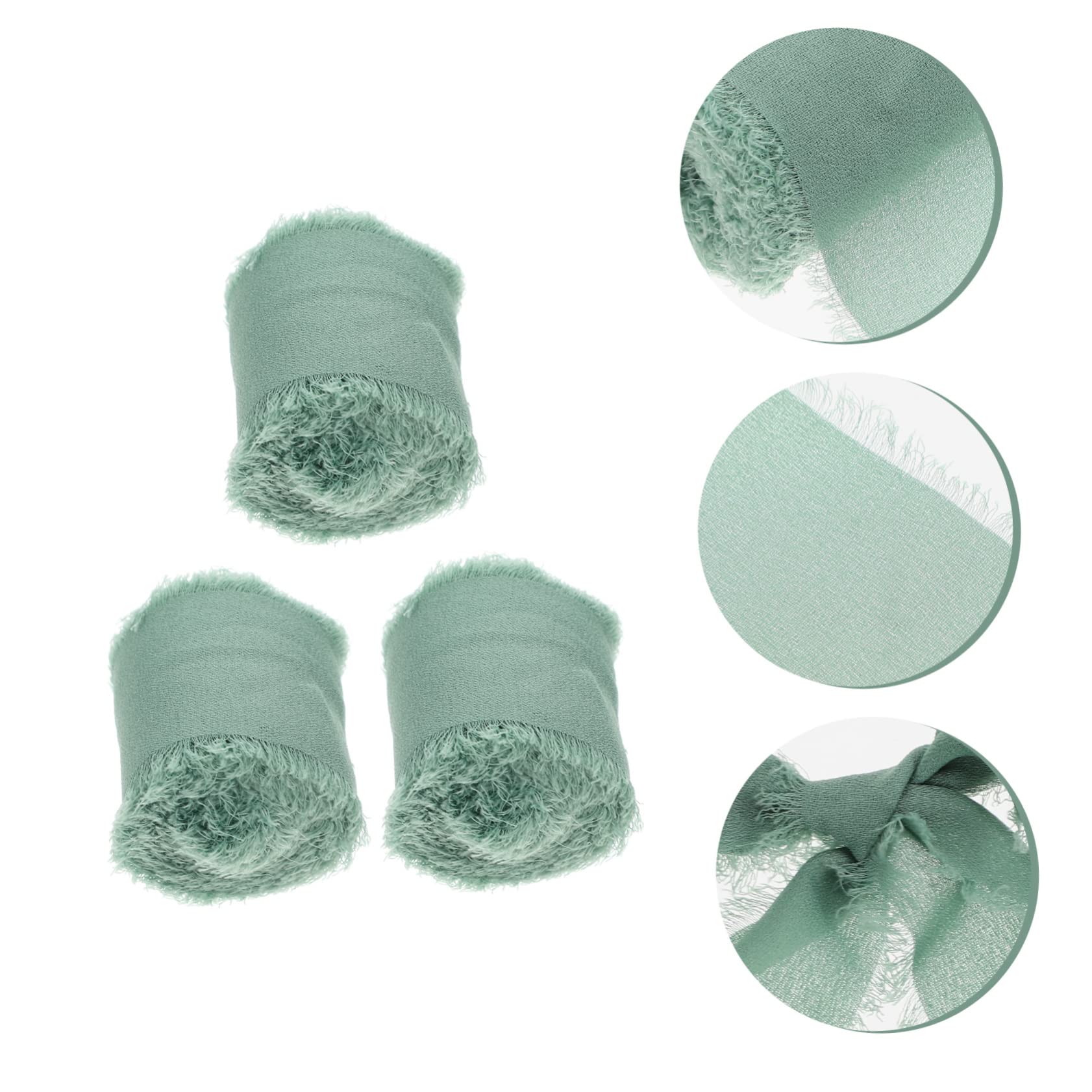 Operitacx 2 Sets Einzigartige Handgefertigte Bänder Mit Ausgefransten Kanten Vielseitiges Bastelband Für Blumensträuße Und Verpackungen 3 Rollen X 2