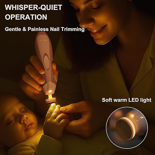 Miniatura 5 de Fansidi Almohadillas eléctricas de repuesto para lima de uñas para bebé, recortadora de uñas eléctrica para bebés, almohadillas de lija de papel de