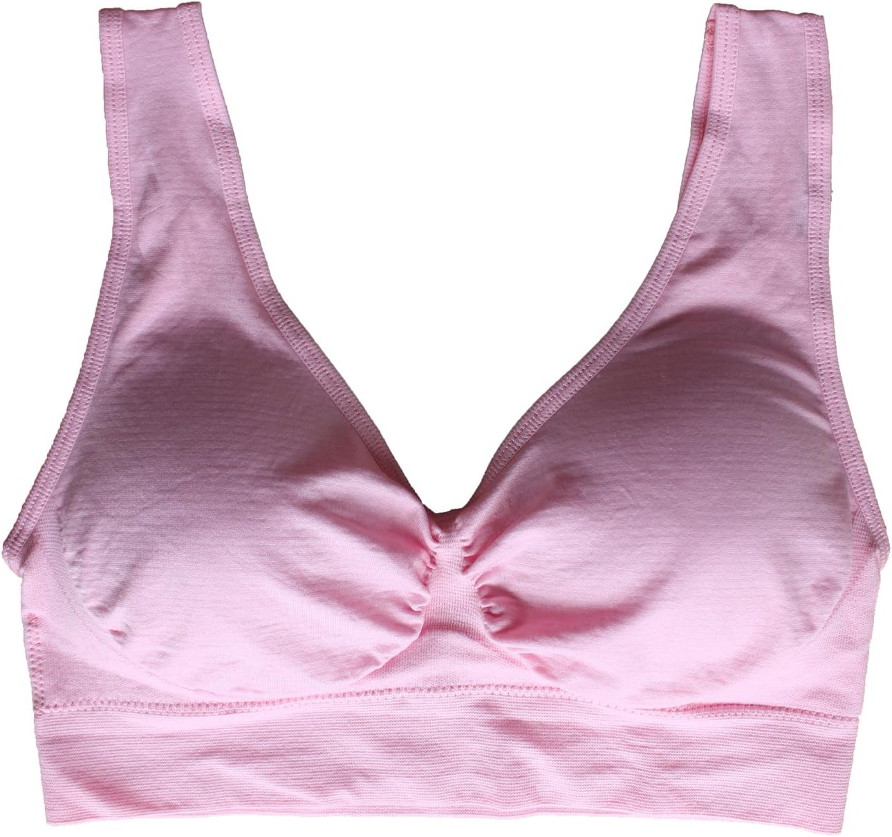 Cabales Women's Seamless Bras for Yoga Fitness Running Workout Low Impact Sports Bras with Removable Pads - Image 4