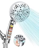 Filtered Shower head, 10 Modes High Pressure Showerhead with 15 Stage Filters, Detachable Handheld Shower Head with 79’’ Hose, Water Softener Shower Head for Hard Water Remove Harmful Substance