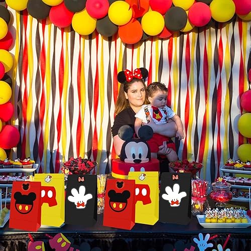 Miniatura 4 de Bolsas de dulces de fiesta de animales del bosque para golosinas galletas chocolate bolsas de regalo con calcomanías suministros de decoración