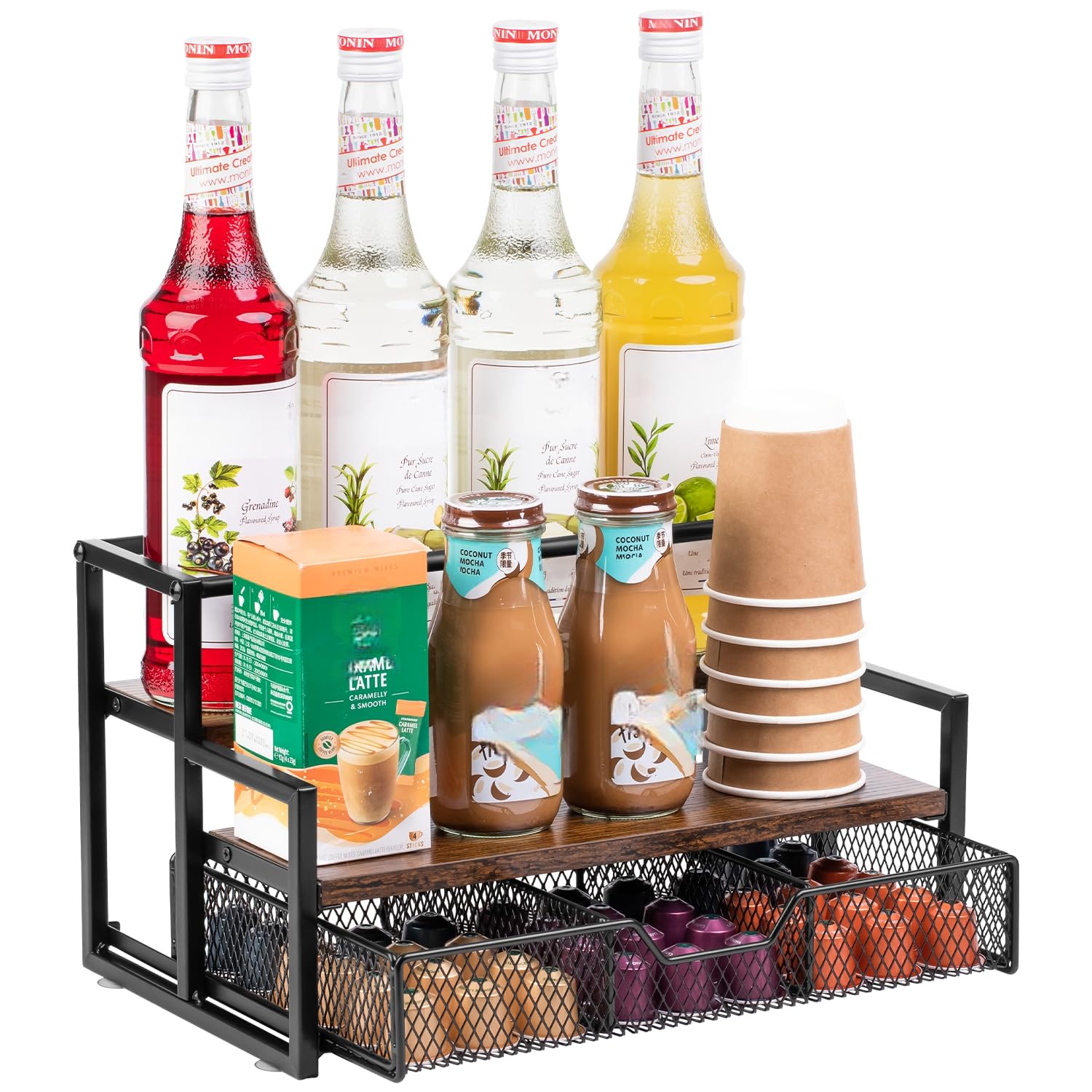 Kaffeesirup-Gestell zum Organisieren